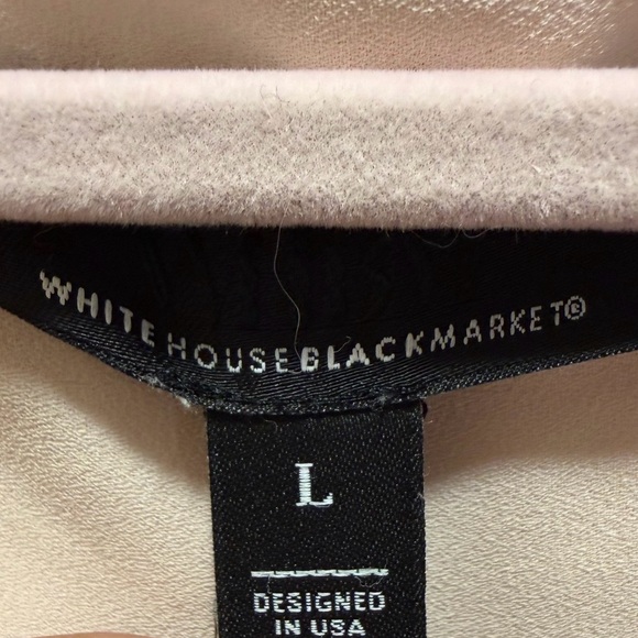 WHBM Set of 3 Button-Up Blouses Blue Pink Cream L - Picture 4 of 16